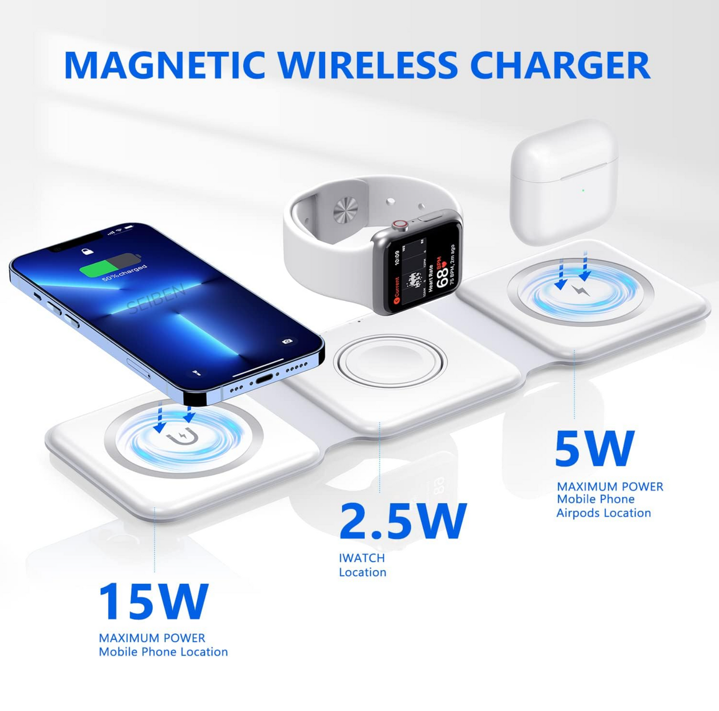 AirFold™ 3 in 1 Foldable Wireless Charger