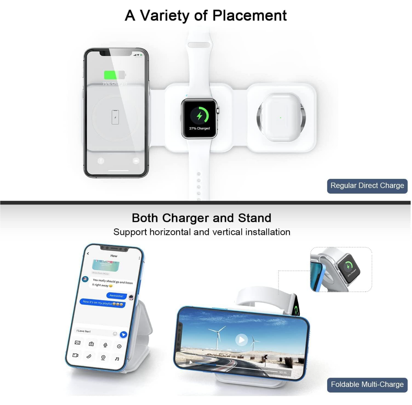 AirFold™ 3 in 1 Foldable Wireless Charger
