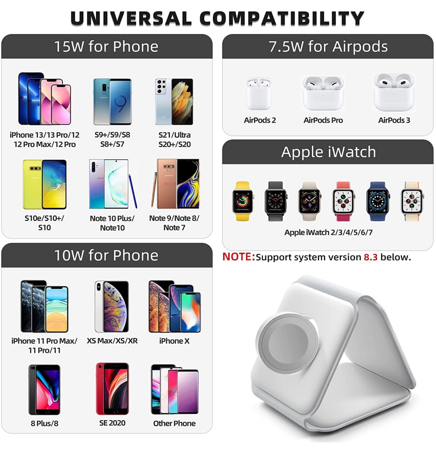 AirFold™ 3 in 1 Foldable Wireless Charger